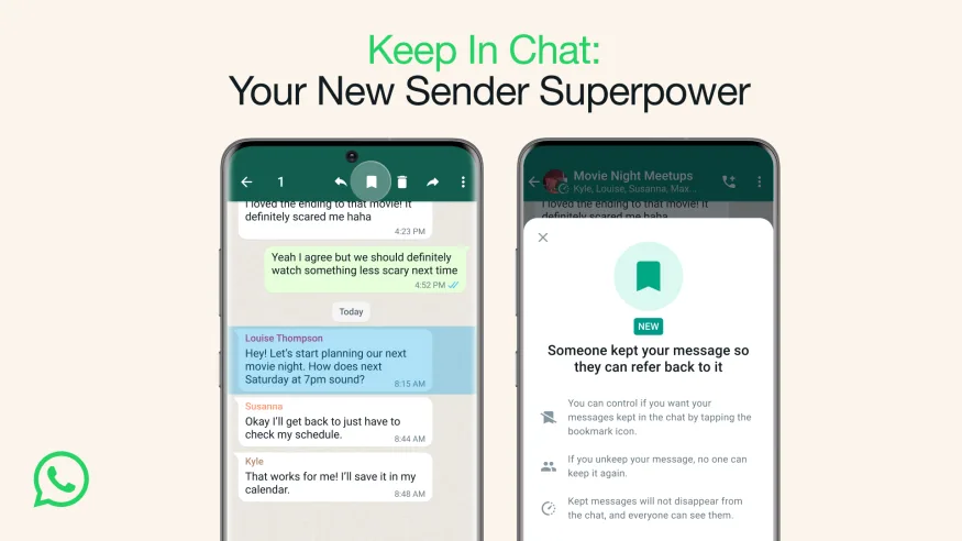 WhatsApp now lets you save disappearing messages